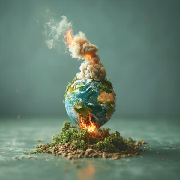 AI-generated environmental campaign concept