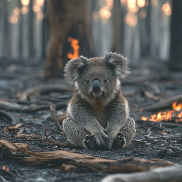 AI-generated environmental campaign image